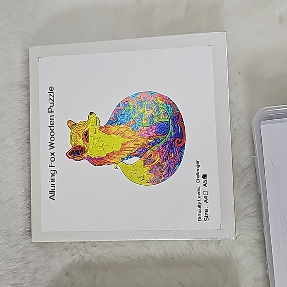 Fox, Lion and Sea Turtle Wooden Puzzles - Picture 4 of 4